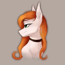 Size: 2000x2000 | Tagged: safe, artist:klarapl, derpibooru import, oc, oc:shimmering song, unofficial characters only, earth pony, bust, female, image, png, side view, singer