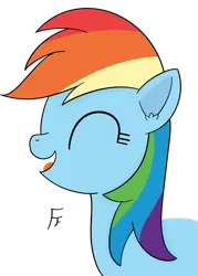 Size: 2466x3438 | Tagged: safe, artist:frownfactory, derpibooru import, rainbow dash, pegasus, g4, eyes closed, female, image, png, solo