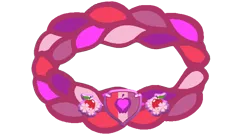 Size: 738x400 | Tagged: safe, artist:lizzmcclin, derpibooru import, apple bloom, g4, apple bloom's cutie mark, bracelet, charm, exploitable meme, image, jewelry, meme, png, simple background, transparent background, vector