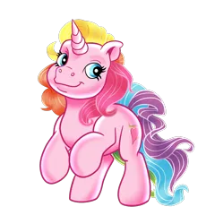 Size: 1080x1123 | Tagged: safe, artist:splooto, derpibooru import, rarity (g3), pony, unicorn, g3, horn, image, png, rearing, simple background, smiling, solo, tail, transparent background, vector