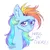 Size: 1641x1641 | Tagged: safe, artist:mammalian_alien, derpibooru import, rainbow dash, pegasus, pony, g4, bust, colored sketch, current events, doodle, ear fluff, image, png, politics, portrait, simple background, sketch, solo, white background
