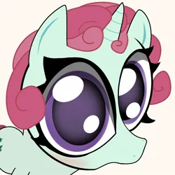 Size: 1280x1280 | Tagged: safe, artist:cosmicwaves35, derpibooru import, ivy vine, pony, unicorn, g4, big eyes, horn, image, jpeg, solo, stare, staring at you