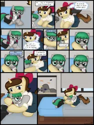 Size: 1750x2333 | Tagged: safe, artist:99999999000, derpibooru import, oc, oc:li anna, oc:mar baolin, unofficial characters only, fish, pegasus, unicorn, comic:affection, aquarium, bed, bedroom, comic, female, glasses, horn, image, png