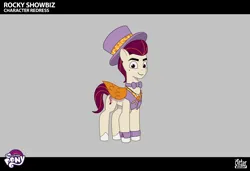 Size: 2330x1591 | Tagged: safe, derpibooru import, rocky riff, pegasus, pony, g5, my little pony: tell your tale, spoiler:g5, spoiler:my little pony: tell your tale, spoiler:tyts02e32, concept art, hat, image, magic mirror (episode), png