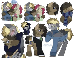 Size: 2800x2200 | Tagged: safe, artist:pegacousinceles, derpibooru import, derpy hooves, doctor whooves, roseluck, time turner, g4, au:something wrong in equestria, blood, dopey hooves, female, image, male, png, rule 63, ship:doctorderpy, ship:dopeytoress, shipping, straight, the doctoress, yandere