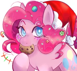 Size: 893x826 | Tagged: safe, artist:incapacitatedvixen, derpibooru import, applejack, fluttershy, pinkie pie, rainbow dash, rarity, twilight sparkle, earth pony, pony, g4, candy, candy cane, christmas, cookie, food, holiday, image, mane six, pinkamena diane pie, png, solo, sprinkles