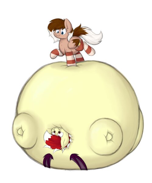 Size: 2500x3000 | Tagged: suggestive, artist:aaatheballoon, derpibooru import, oc, oc:aaaaaaaaaaa, pegasus, pony, balancing, duo, happy, image, inflation, jpeg, plushie, pony plushie, spherical inflation, standing