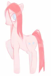 Size: 987x1484 | Tagged: safe, artist:calmstate2, derpibooru import, pinkie pie, earth pony, pony, g4, female, image, jpeg, mare, pinkamena diane pie, simple background, solo, white background