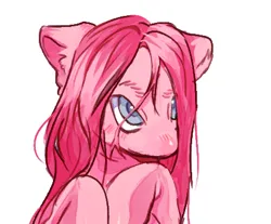 Size: 440x365 | Tagged: safe, artist:calmstate2, derpibooru import, pinkie pie, earth pony, pony, g4, bust, female, image, mare, pinkamena diane pie, png, simple background, solo, white background