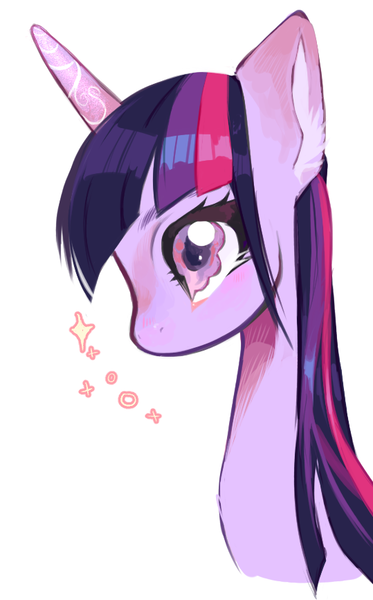 Size: 539x866 | Tagged: safe, artist:calmstate2, derpibooru import, twilight sparkle, pony, g4, bust, female, image, mare, png, portrait, simple background, solo, white background