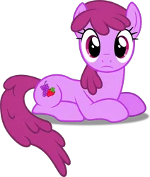 Size: 4118x4866 | Tagged: safe, artist:firlin123, berry punch, berryshine, earth pony, pony, .svg available, background pony, female, image, looking at you, lying down, mare, mare stare, prone, simple background, solo, svg, transparent background, vector