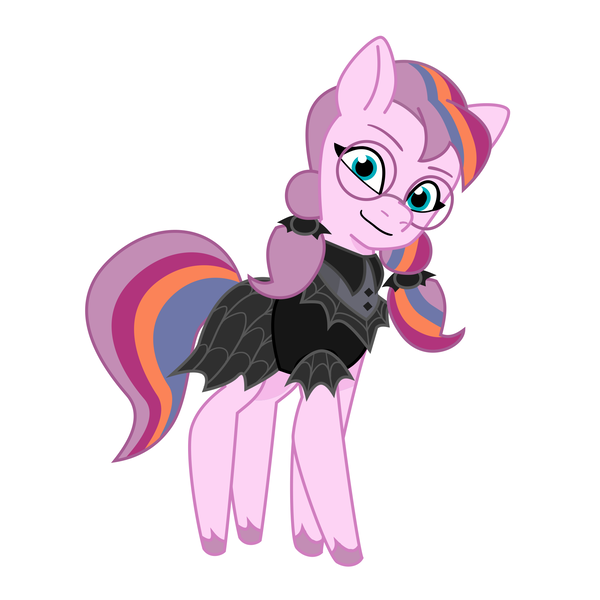 Size: 2000x2000 | Tagged: safe, artist:l211art, derpibooru import, oc, oc:star swoon, unofficial characters only, earth pony, pony, g5, clothes, dress, glasses, goth, image, png, simple background, style emulation, vector, white background