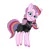 Size: 2000x2000 | Tagged: safe, artist:l211art, derpibooru import, oc, oc:star swoon, unofficial characters only, earth pony, pony, g5, clothes, dress, glasses, goth, image, png, simple background, style emulation, vector, white background