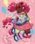 Size: 1152x1440 | Tagged: safe, artist:nerdy_arty_, derpibooru import, pinkie pie, human, g4, beads, blackwashing, fat, humanized, image, jpeg, snaggletooth, winking at you