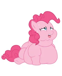 Size: 5400x6600 | Tagged: suggestive, artist:newgainsplus, derpibooru import, pinkie pie, earth pony, pony, g4, g5, bingo wings, chubby cheeks, double chin, fat, image, morbidly obese, my little pony, obese, panting, piggy pie, png, pudgy pie, simple background, sitting, sweat, tongue out, transparent background, vector