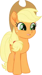 Size: 3000x5371 | Tagged: safe, artist:cloudy glow, derpibooru import, applejack, earth pony, pony, g4, applejack's hat, chin, cowboy hat, faic, female, hat, image, png, simple background, transparent background, vector