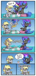 Size: 1200x2520 | Tagged: safe, artist:la hum, derpibooru import, derpy hooves, oc, oc:lovely tune, comic:double melody, g4, comic, image, png