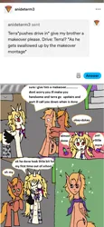 Size: 1180x2572 | Tagged: safe, artist:ask-luciavampire, derpibooru import, oc, earth pony, pegasus, pony, undead, vampire, vampony, ask, image, makeover, png, tumblr