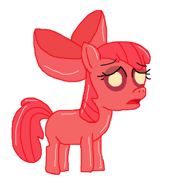 Size: 877x968 | Tagged: safe, artist:crisx284, derpibooru import, apple bloom, pony, undead, zombie, zombie pony, g4, apple bloom's bow, bow, hair bow, image, infected, png, simple background, solo, sonic the hedgehog (series), transparent background, zombot