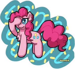 Size: 2224x2046 | Tagged: safe, artist:nambo, derpibooru import, pinkie pie, earth pony, pony, g4, female, image, mare, partially transparent background, pinkie promise, png, solo