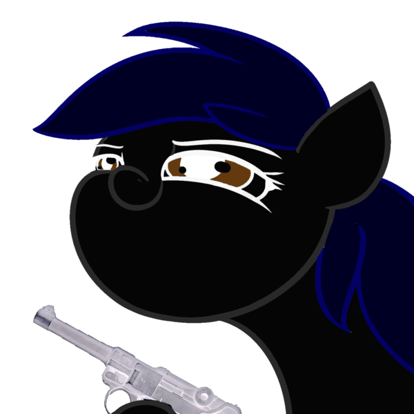 Size: 1280x1280 | Tagged: artist needed, safe, derpibooru import, pony, gun, handgun, image, pistol, png, simple background, solo, transparent background, weapon