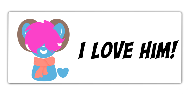 Size: 3000x1500 | Tagged: safe, alternate version, artist:sweet cream, derpibooru import, oc, oc:bliss, oc:puffy bliss, unofficial characters only, pony, unicorn, clothes, commission, exclamation point, goat horns, hair over eyes, heart, horn, horns, image, love, meme, miiverse, open mouth, open smile, png, ponified meme, scarf, smiling, solo, unicorn oc, ych result, yeah, yeah! (miiverse)