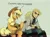 Size: 2560x1896 | Tagged: artist needed, safe, derpibooru import, applejack, earth pony, human, pony, g4, 2d, choker, clothes, cyrillic, ear piercing, guitar, hat, image, jpeg, looking at someone, musical instrument, piercing, ponytail, russian, simple background, sitting, text, white background