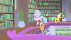 Size: 1280x720 | Tagged: safe, derpibooru import, screencap, citrine spark, fire quacker, silverstream, pony, g4, starlight the hypnotist, spoiler:interseason shorts, friendship student, image, interseason shorts, my little pony, png