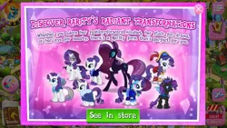 Size: 1136x640 | Tagged: safe, derpibooru import, screencap, hondo flanks, nightmare rarity, ocellus, rarity, spike, spitfire, sweetie belle, changedling, changeling, dragon, pony, unicorn, g4, alternate timeline, changedlingified, changelingified, commonity, doctor doomity, game screencap, gameloft, horn, image, jpeg, multeity, my little pony: magic princess, nightmare takeover timeline, older, older rarity, pirate rarity, retro, screenshots, send in the clones, species swap, too many raritys