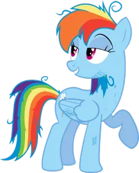 Size: 822x1024 | Tagged: artist needed, source needed, useless source url, safe, derpibooru import, rainbow dash, pony, g4, female, image, mare, messy hair, png, simple background, solo, transparent background