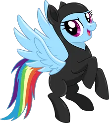 Size: 1484x1686 | Tagged: safe, artist:stephen-fisher, derpibooru import, rainbow dash, pegasus, g4, female, image, latex, latex suit, png, simple background, solo, spy suit, transparent background, vector