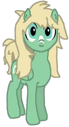 Size: 358x655 | Tagged: safe, artist:lrg!!, derpibooru import, oc, oc:everglade, unofficial characters only, pegasus, pony, blonde, green, image, looking at you, male, messy mane, pegasus oc, png, simple background, smiling, solo, stallion, transparent background, wings