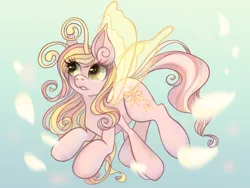 Size: 1600x1200 | Tagged: safe, artist:anyponyrequests, derpibooru import, breezie, pony, g3, cute, diabreezies, female, flying, g3betes, image, jpeg, mare, pink petals, pink petals (g3), solo