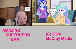 Size: 947x608 | Tagged: safe, derpibooru import, screencap, princess celestia, princess luna, equestria girls, g4, 1971, 2018, amazing superhero team, antagonist, canterlot high, comic, digital, dont deliver us from evil, female, hero, image, infiltration, lore, office, png, principal celestia, teenager, vice principal luna, young