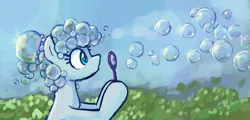 Size: 748x358 | Tagged: safe, artist:plunger, derpibooru import, pony, bubble, bubble blower, female, image, mare, png