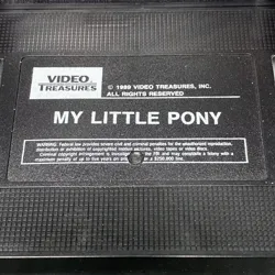 Size: 1600x1600 | Tagged: safe, derpibooru import, g1, my little pony: the movie (g1), image, jpeg, vhs, video treasures