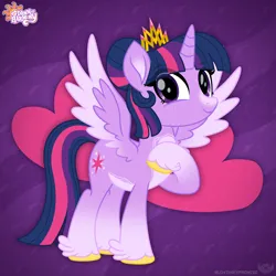 Size: 2000x2000 | Tagged: safe, artist:lovinglypromise, derpibooru import, twilight sparkle, twilight sparkle (alicorn), alicorn, pony, g4, alternate design, alternate hairstyle, alternate universe, image, new dawn of harmony, png, redesign, solo