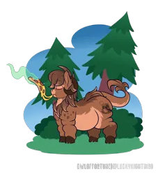 Size: 5000x5500 | Tagged: suggestive, artist:owloffortune, derpibooru import, oc, oc:ag, ponified, unofficial characters only, pony, chubby, fat, forest, forest background, high res, image, nature, obese, png, ponified oc, simple background, solo, transparent background, tree, wickerbeast