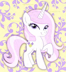 Size: 2026x2188 | Tagged: safe, artist:amynewblue, derpibooru import, fleur-de-lis, pony, unicorn, g4, female, horn, image, mare, pink hair, png, solo, white coat