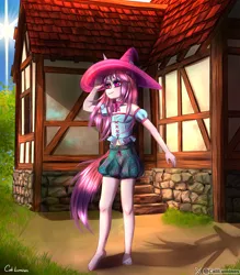 Size: 2601x2963 | Tagged: safe, artist:cali luminos, derpibooru import, anthro, unicorn, aine, fantasy, horn, image, jpeg, medieval, witch