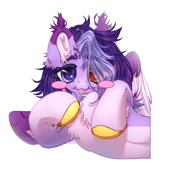 Size: 2500x2500 | Tagged: safe, artist:medkit, derpibooru import, oc, oc:wendy levitar, unofficial characters only, pegasus, pony, :3, :p, big eyes, blushing, chest fluff, colored belly, colored ear fluff, colored eartips, colored eyebrows, colored eyelashes, colored hooves, colored lineart, colored pupils, colored sketch, colored wings, colored wingtips, ear cleavage, ear fluff, ears up, eye clipping through hair, eyebrows, eyebrows visible through hair, eyelashes, facial markings, feathered wings, female, freckles, gift art, gold hooves, gradient hooves, hair over one eye, half body, heart ears, heart shaped, heterochromia, high res, hoof fluff, hoof to cheek, hooves, horseshoes, image, lightly watermarked, lying down, mare, multicolored coat, partially open wings, png, shading, short hair, signature, simple background, sketch, solo, tassels, tongue out, transparent background, two toned mane, wall of tags, watermark, wings