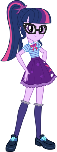 Size: 1900x5000 | Tagged: safe, artist:octosquish7260, derpibooru import, sci-twi, twilight sparkle, human, equestria girls, g4, clothes, eqg promo pose set, female, geode of telekinesis, glasses, image, kneesocks, magical geodes, png, shirt, shoes, simple background, skirt, socks, solo, t-shirt, transparent background