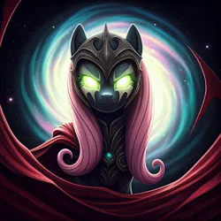 Size: 1024x1024 | Tagged: safe, ai content, generator:google imagen 3.0, machine learning generated, nightcafe ai, fluttershy, crossover, image, jpeg, spawn