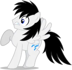 Size: 4071x3977 | Tagged: safe, artist:creedyboy124, derpibooru import, oc, oc:shane park, unofficial characters only, pegasus, pony, image, male, pegasus oc, png, shocked, simple background, spread wings, stallion, stallion oc, transparent background, wings