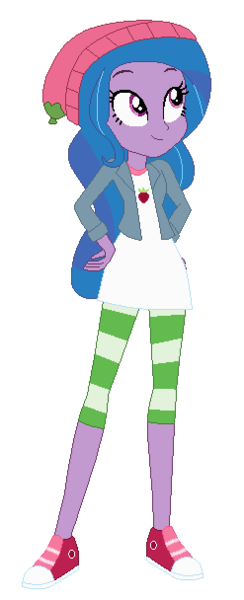 Size: 247x608 | Tagged: safe, artist:selenaede, artist:user15432, derpibooru import, izzy moonbow, human, equestria girls, g4, g5, ana sani, base used, beanie, beanie hat, clothes, crossover, dress, equestria girls style, equestria girls-ified, g5 to equestria girls, g5 to g4, generation leap, hand on hip, hat, image, jacket, png, red shoes, shoes, simple background, smiling, sneakers, solo, strawberry shortcake, strawberry shortcake (character), strawberry shortcake berry in the big city, transparent background, voice actor joke