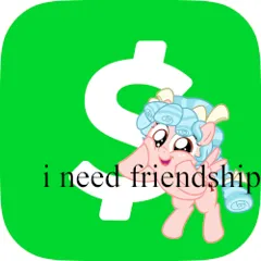 Size: 250x250 | Tagged: safe, derpibooru import, cozy glow, pegasus, pony, g4, cashapp, cozyposting, dollar sign, image, meme, png