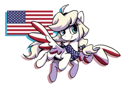 Size: 1451x988 | Tagged: safe, artist:brella, derpibooru import, oc, ponified, pegasus, pony, image, nation ponies, national flag, png, simple background, solo, transparent background, united states