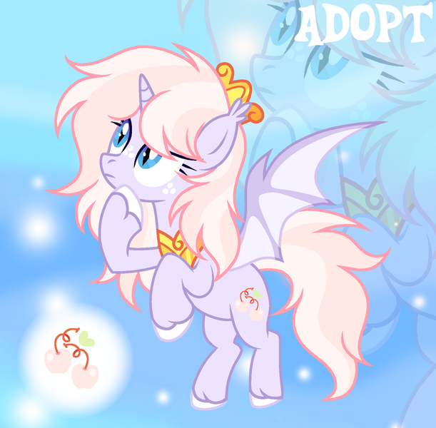 Size: 1280x1257 | Tagged: safe, artist:vi45, derpibooru import, oc, unofficial characters only, alicorn, bat pony, bat pony alicorn, pony, bat wings, crown, female, horn, image, jewelry, mare, png, regalia, solo, wings, zoom layer