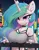 Size: 1344x1728 | Tagged: safe, ai content, machine learning generated, prompter:ramprover, princess celestia, alicorn, anthro, g4, breasts, clothes, female, horn, image, looking at you, png, solo, solo female, wings