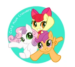 Size: 738x660 | Tagged: safe, artist:gaongaon82, artist:masyaharu, derpibooru import, apple bloom, scootaloo, sweetie belle, earth pony, pegasus, pony, unicorn, cutie mark crusaders, female, filly, image, jpeg, pixiv